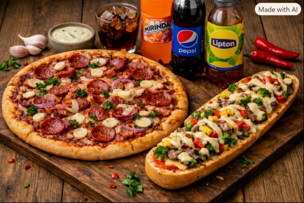 zestaw pizza zapiekanka napoj
